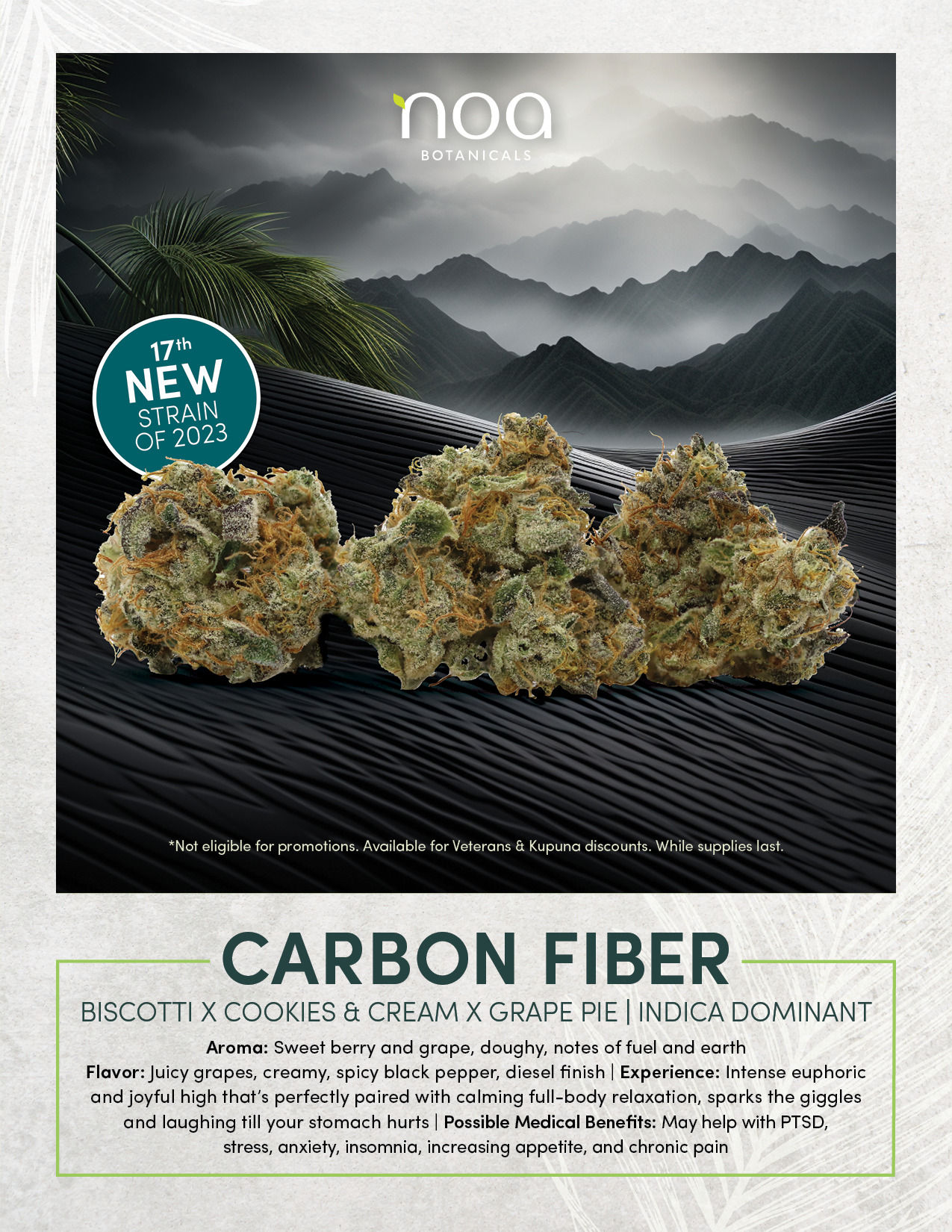 Carbon Fiber Weed Strain - Noa Botanicals