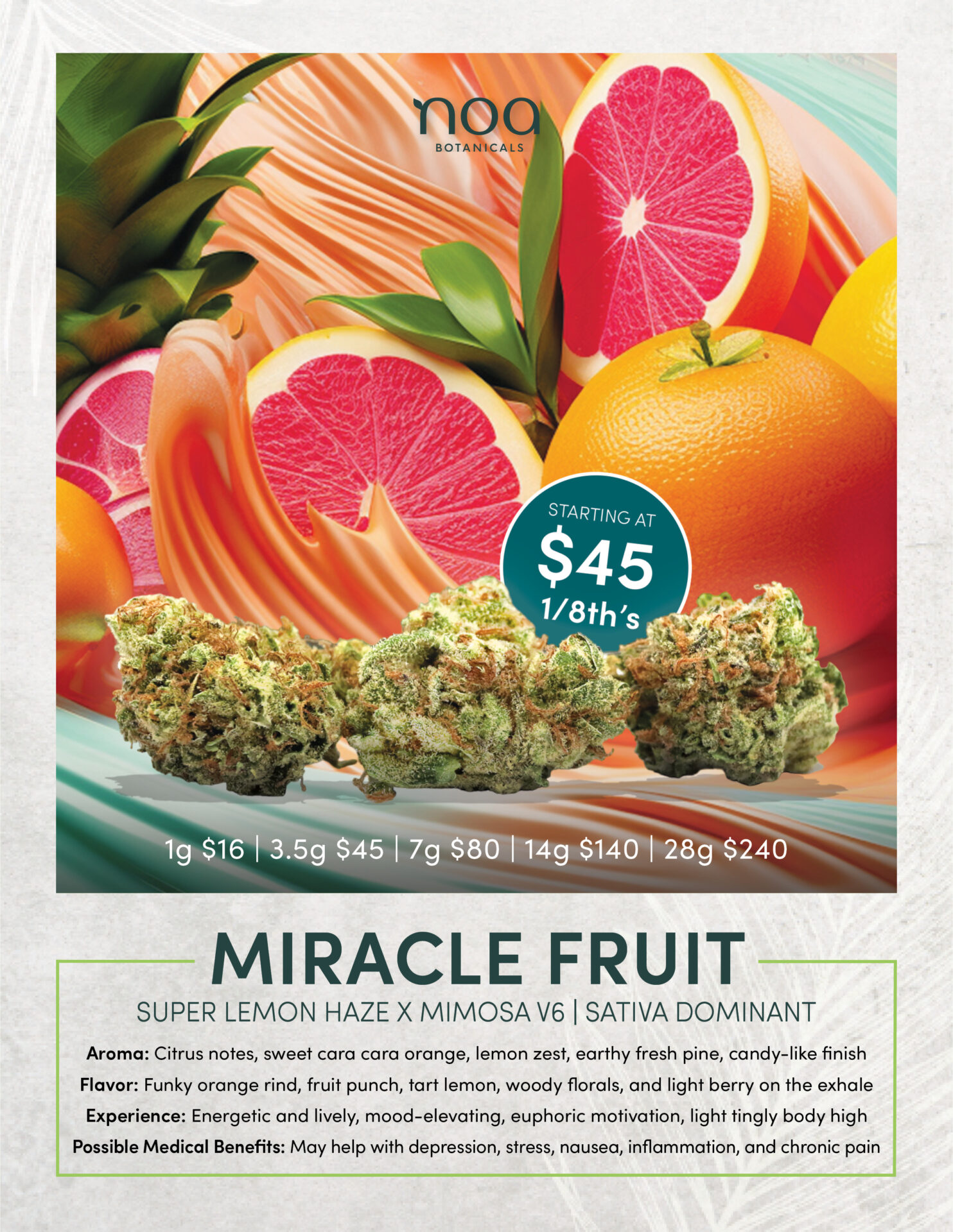 Miracle Fruit Weed Strain Noa Botanicals