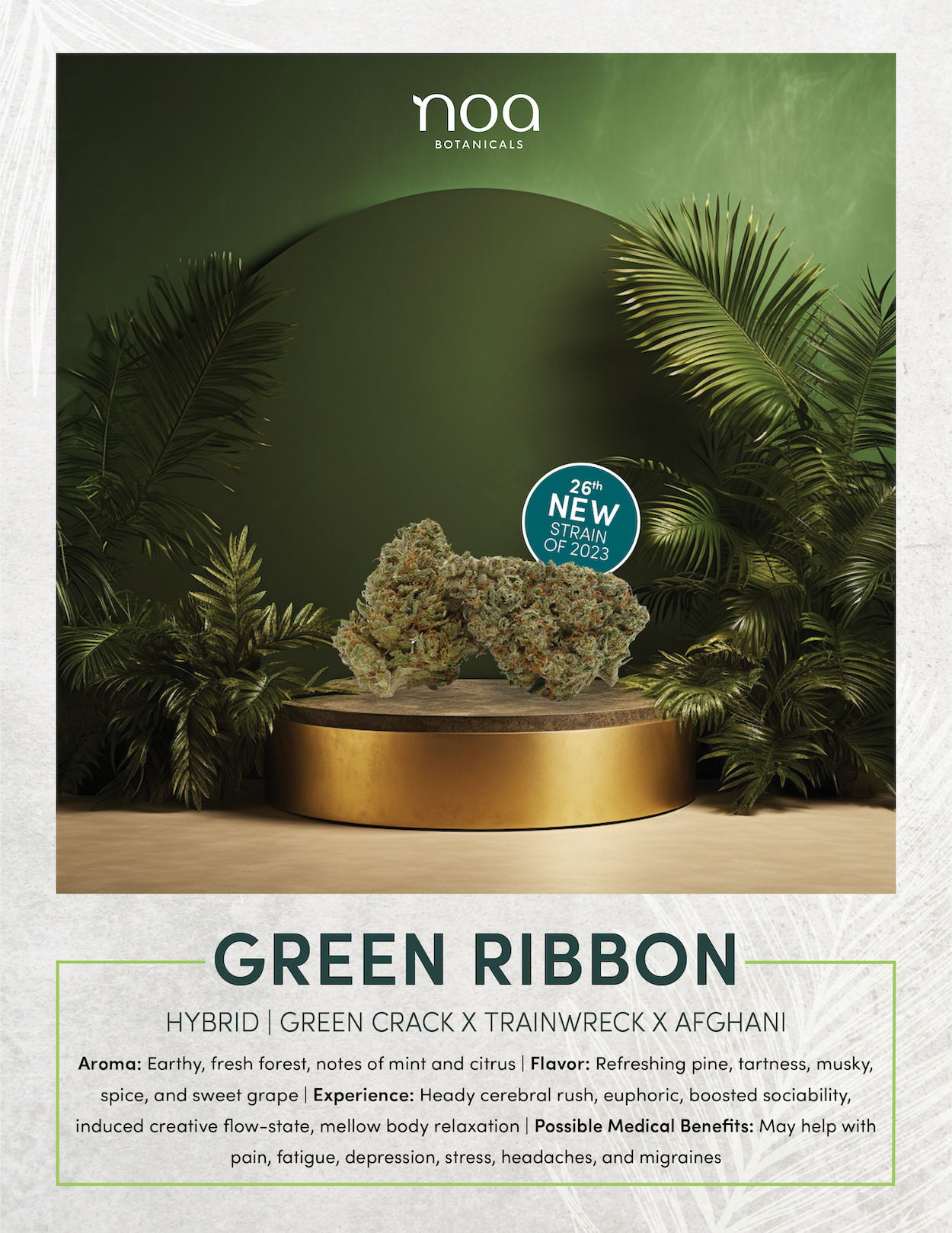 Green Ribbon Weed Strain - Noa Botanicals